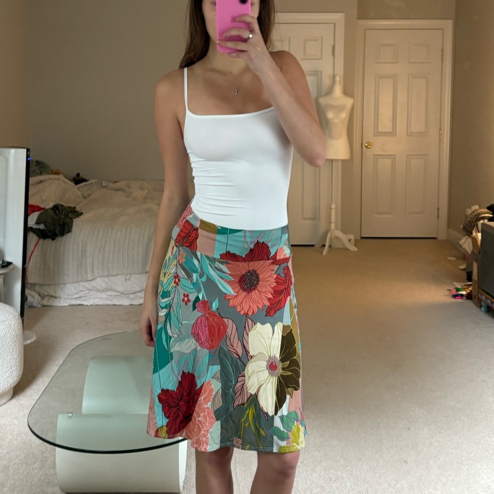 Salaam Floral A-Line Skirt - Multicolor